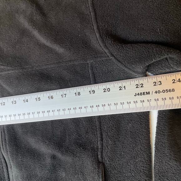 Bass Pro Shops Men Fleece Jacket size M Black Full Zip Warm No Hoodie - Picture 3 of 9